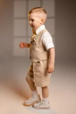 Boys Linen Suit Set – Junior Groomsman (2-9y) - Image 4