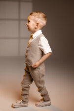 Boys Linen Ring Bearer Suit Set (2-10y) - Image 4