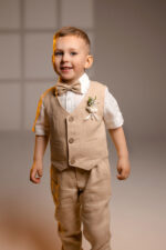 Boys Linen Ring Bearer Suit Set (2-10y) - Image 5