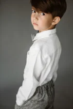 Boys’ Long-Sleeve Linen Shirt (6m–9Y) - Image 5