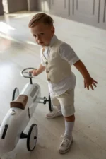 Boys Linen Suit Set – Junior Groomsman (2-9y) - Image 2