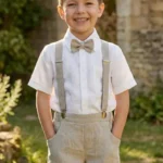 linen outfit for baptism