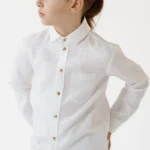 Boys’ White Linen Shirt – Long Sleeve (8-15y)