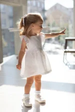 Linen Pinafore Dress (3m-3y) - Image 5