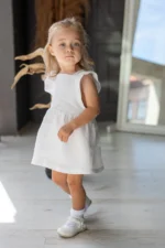 Linen Pinafore Dress (3m-3y) - Image 4