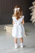 Linen Pinafore Dress (3m-3y) - Image 3