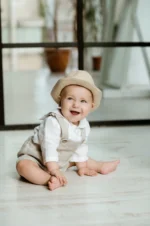 Bbay boy wit linen suit