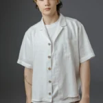 White Linen Short Sleeve Shirt – LUCAS