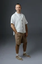 Men’s Double Gauze Short Sleeve Shirt - Image 3