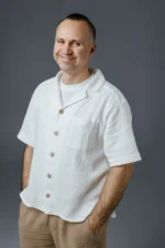 Men’s Double Gauze Short Sleeve Shirt - Image 6