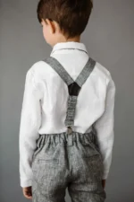 Boys Linen Ring Bearer Suit– 5-Piece Set - Image 5